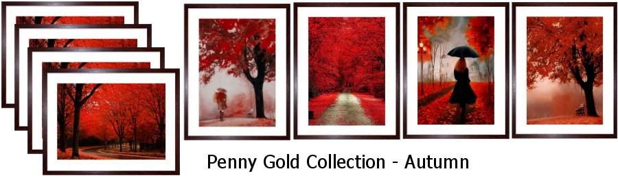 Penny Gold Colection Autumn Framed Prints